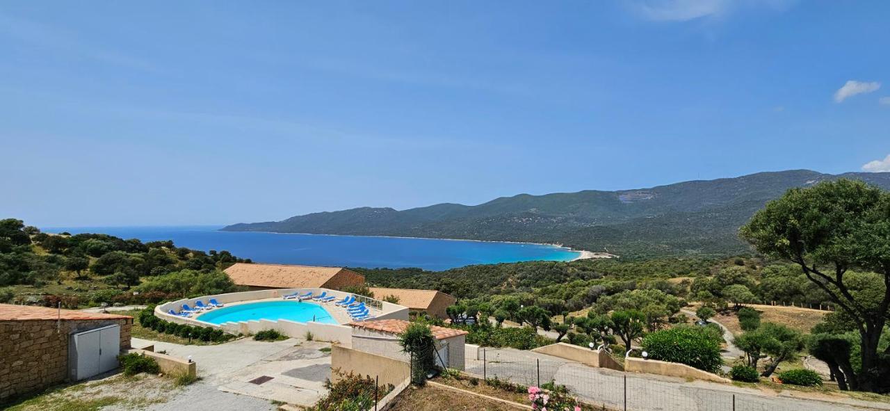 Chalereux T2 Vue Mer Et Piscine Alba Rossa Serra-di-Ferro  Extérieur photo