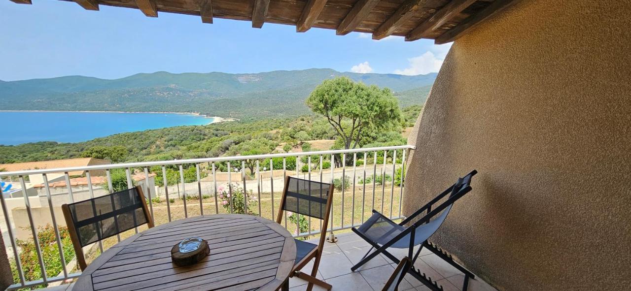 Chalereux T2 Vue Mer Et Piscine Alba Rossa Serra-di-Ferro  Extérieur photo